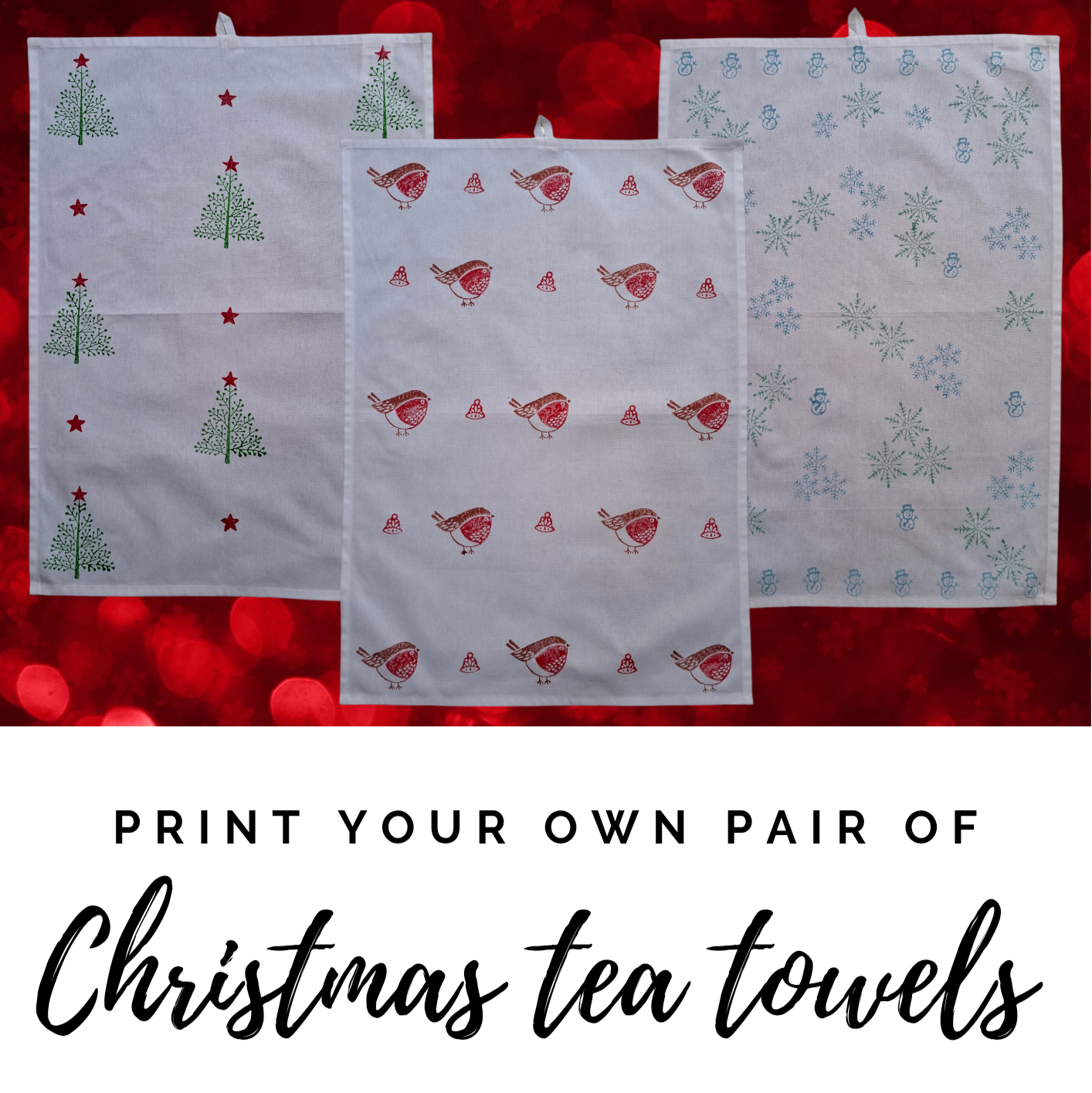 Christmas tea towel kit