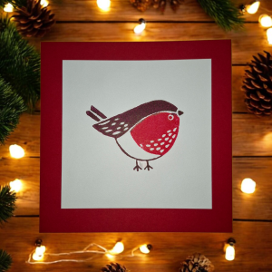 Christmas card kit - robin