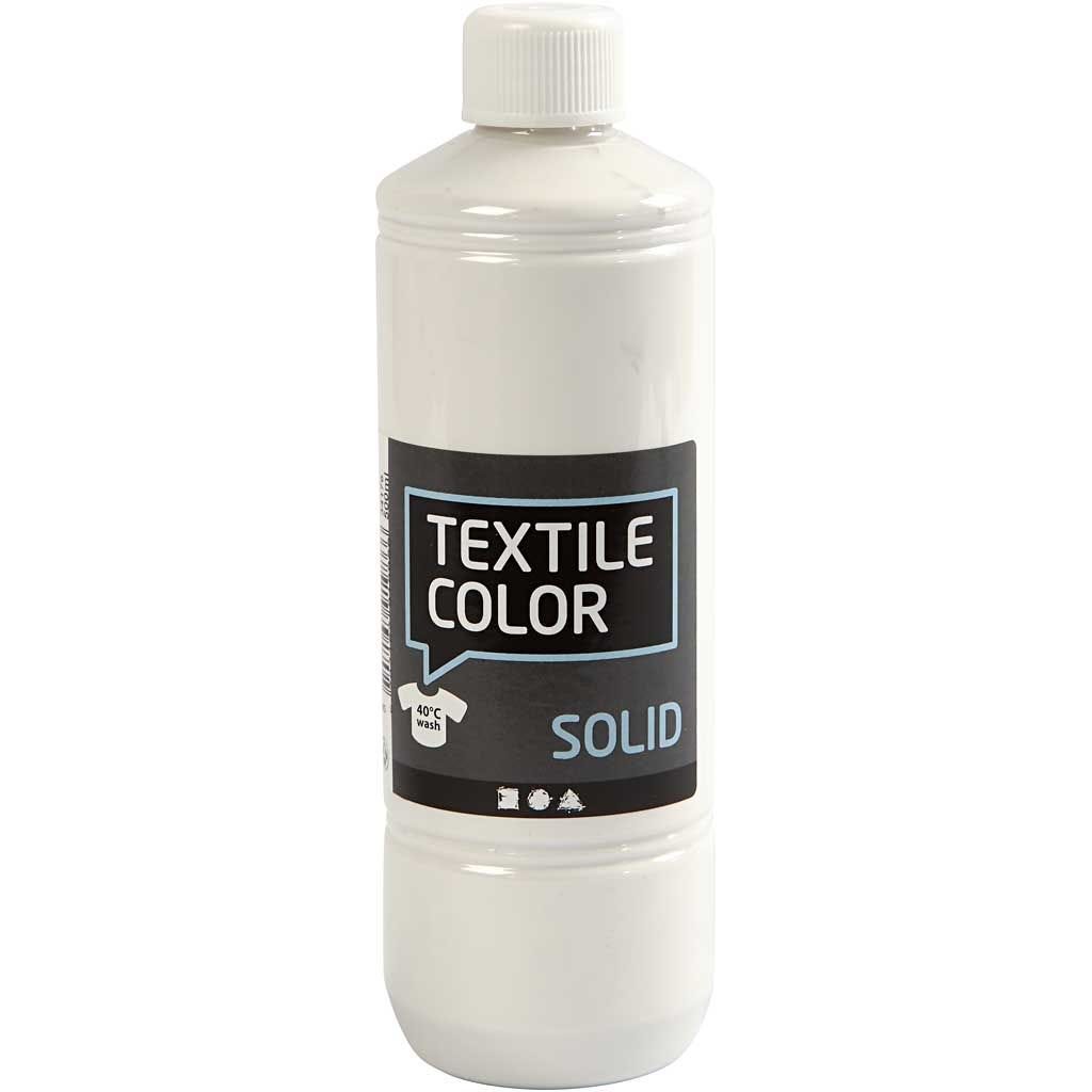 Solid white fabric paint 500ml
