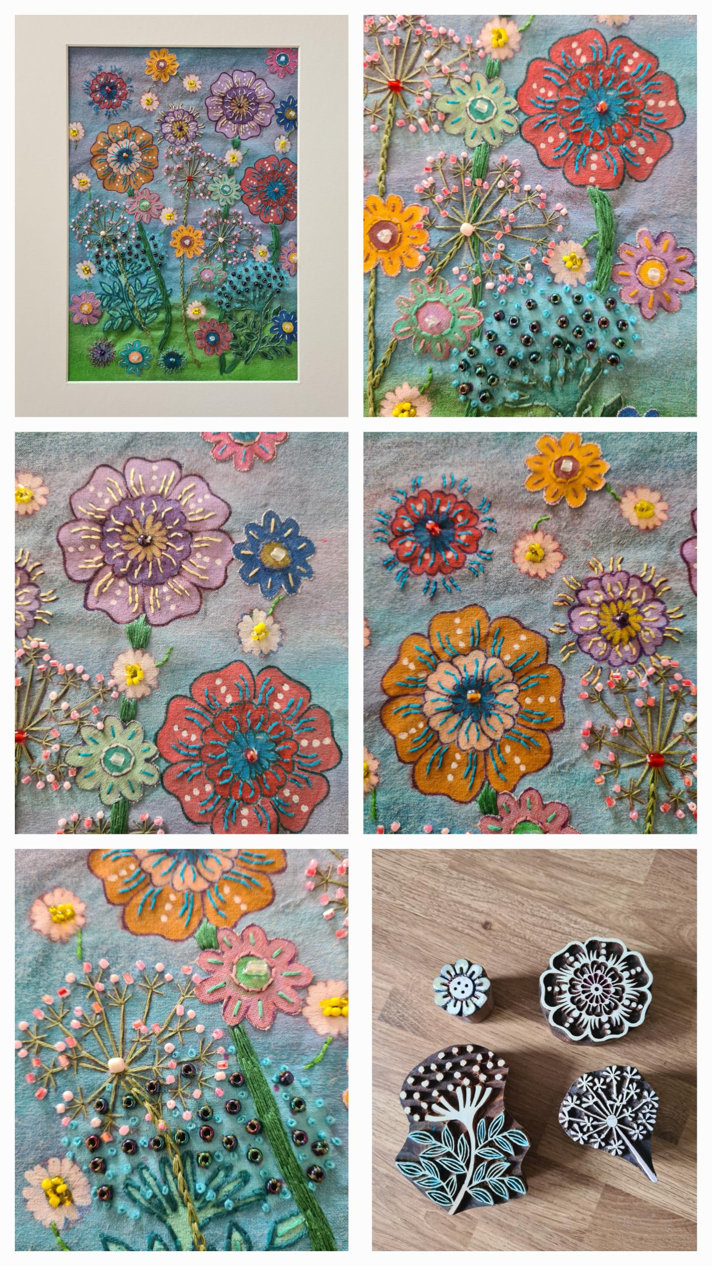 Block - Flower head or heart design - Image 4