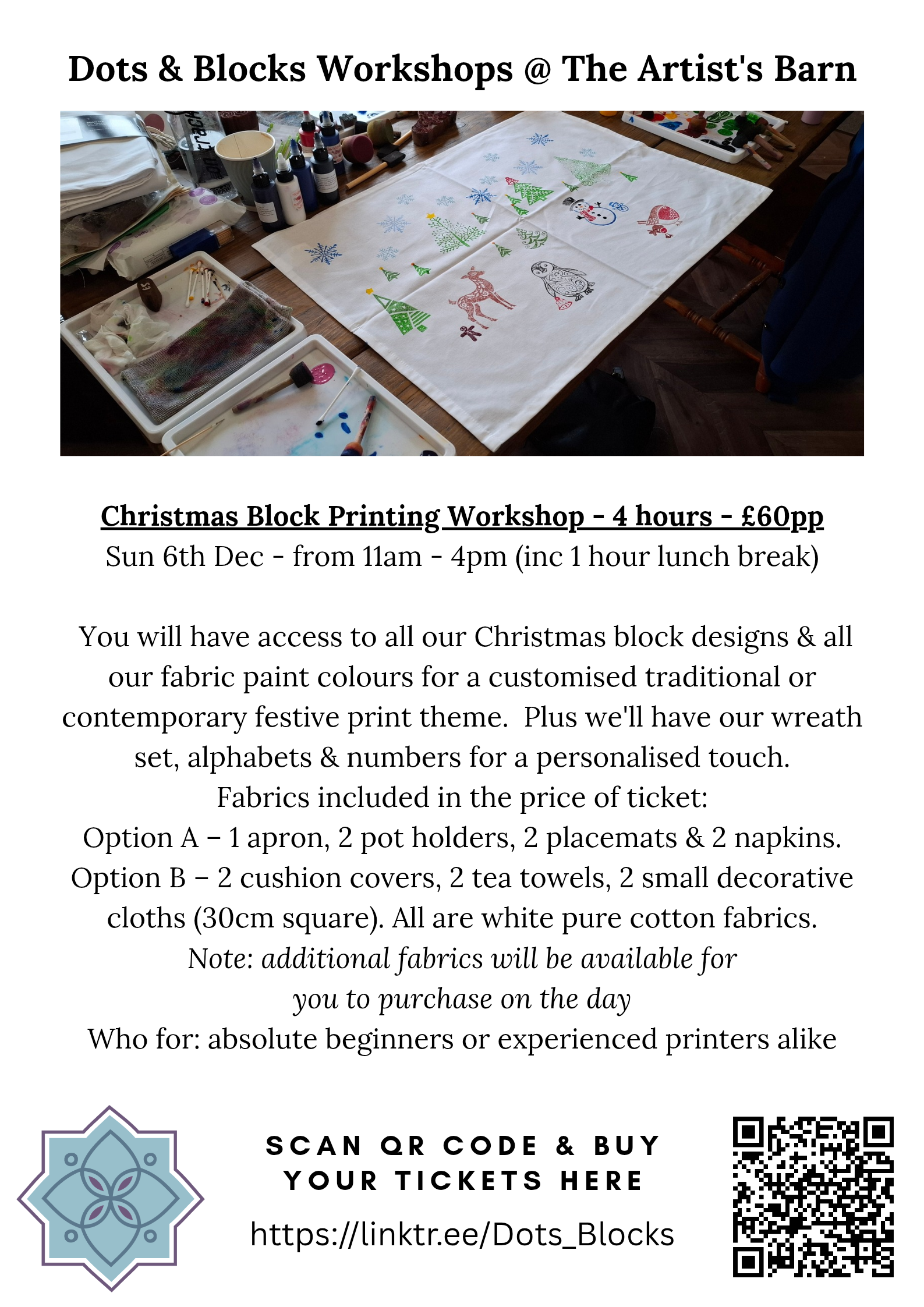 Block Printing Workshops - Adults only - Image 3