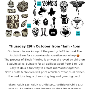 School Holidays Block Printing Workshops
