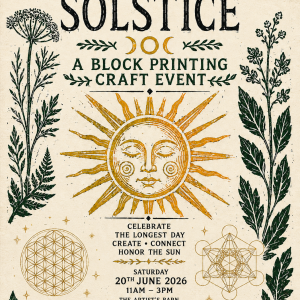 Summer Solstice Block Printing